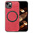 Custodia Silicone Morbida In Pelle Cover con Magnetico S02D per Apple iPhone 14