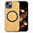 Custodia Silicone Morbida In Pelle Cover con Magnetico S02D per Apple iPhone 15