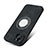 Custodia Silicone Morbida In Pelle Cover con Magnetico S07D per Apple iPhone 13 Nero