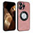 Custodia Silicone Morbida In Pelle Cover con Magnetico S07D per Apple iPhone 13 Pro Max