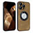 Custodia Silicone Morbida In Pelle Cover con Magnetico S07D per Apple iPhone 14 Pro Max