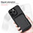 Custodia Silicone Morbida In Pelle Cover con Magnetico S08D per Apple iPhone 14 Pro