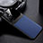 Custodia Silicone Morbida In Pelle Cover FL1 per Oppo A96 5G Blu