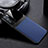 Custodia Silicone Morbida In Pelle Cover FL1 per Oppo Reno6 5G Blu