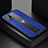 Custodia Silicone Morbida In Pelle Cover FL1 per Samsung Galaxy A02s Blu