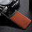 Custodia Silicone Morbida In Pelle Cover FL1 per Xiaomi Redmi 10 Power Marrone