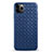 Custodia Silicone Morbida In Pelle Cover G01 per Apple iPhone 11 Pro Max Blu