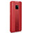 Custodia Silicone Morbida In Pelle Cover G01 per Huawei Mate 20 Pro Rosso