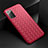 Custodia Silicone Morbida In Pelle Cover H01 per Samsung Galaxy Note 20 5G Rosso