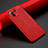 Custodia Silicone Morbida In Pelle Cover H01 per Xiaomi Mi 11 Lite 4G Rosso