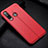 Custodia Silicone Morbida In Pelle Cover H02 per Huawei P30 Lite XL Rosso