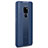 Custodia Silicone Morbida In Pelle Cover H03 per Huawei Mate 20 X 5G Blu