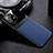 Custodia Silicone Morbida In Pelle Cover H04 per Xiaomi Mi 11 Lite 5G NE Blu