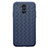 Custodia Silicone Morbida In Pelle Cover H05 per Huawei Mate 20 Lite Blu