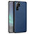 Custodia Silicone Morbida In Pelle Cover H05 per Huawei P30 Pro New Edition Blu