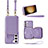 Custodia Silicone Morbida In Pelle Cover JM1 per Samsung Galaxy S22 5G Viola