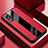 Custodia Silicone Morbida In Pelle Cover PB1 per Xiaomi Poco F3 GT 5G Rosso
