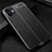 Custodia Silicone Morbida In Pelle Cover per Apple iPhone 12 Mini Nero