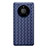 Custodia Silicone Morbida In Pelle Cover per Huawei Mate 40 Pro Blu