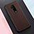 Custodia Silicone Morbida In Pelle Cover per OnePlus 7T Pro 5G Marrone