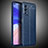 Custodia Silicone Morbida In Pelle Cover per Oppo A55 4G Blu