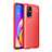 Custodia Silicone Morbida In Pelle Cover per Oppo F19 Pro+ Plus 5G Rosso