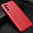 Custodia Silicone Morbida In Pelle Cover per Oppo Find X3 Lite 5G Rosso