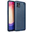 Custodia Silicone Morbida In Pelle Cover per Oppo Reno4 SE 5G Blu