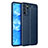 Custodia Silicone Morbida In Pelle Cover per Oppo Reno6 5G Blu