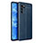 Custodia Silicone Morbida In Pelle Cover per Oppo Reno6 Pro 5G India Blu