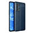 Custodia Silicone Morbida In Pelle Cover per Oppo Reno6 Pro+ Plus 5G Blu