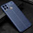 Custodia Silicone Morbida In Pelle Cover per Realme C15 Blu