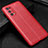 Custodia Silicone Morbida In Pelle Cover per Realme V15 5G Rosso