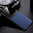 Custodia Silicone Morbida In Pelle Cover per Realme X50 5G Blu