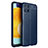 Custodia Silicone Morbida In Pelle Cover per Samsung Galaxy A22 4G Blu