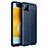 Custodia Silicone Morbida In Pelle Cover per Samsung Galaxy A22s 5G Blu