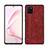 Custodia Silicone Morbida In Pelle Cover per Samsung Galaxy M60s Rosso Rosa