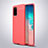 Custodia Silicone Morbida In Pelle Cover per Samsung Galaxy S20 Plus Rosso