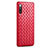 Custodia Silicone Morbida In Pelle Cover per Xiaomi Mi 9 Lite Rosso