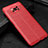 Custodia Silicone Morbida In Pelle Cover per Xiaomi Poco X3 Rosso