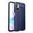 Custodia Silicone Morbida In Pelle Cover per Xiaomi Redmi Note 10T 5G Blu