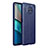 Custodia Silicone Morbida In Pelle Cover per Xiaomi Redmi Note 9T 5G Blu