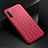 Custodia Silicone Morbida In Pelle Cover S01 per Huawei Mate 40 Lite 5G Rosso