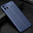 Custodia Silicone Morbida In Pelle Cover S01 per Oppo A16K Blu