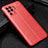 Custodia Silicone Morbida In Pelle Cover S01 per Oppo F19 Pro Rosso