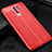 Custodia Silicone Morbida In Pelle Cover S01 per Xiaomi Poco M2 Rosso