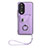 Custodia Silicone Morbida In Pelle Cover S01D per Huawei Honor 90 5G Viola