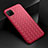 Custodia Silicone Morbida In Pelle Cover S02 per Huawei Nova 7i Rosso