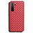 Custodia Silicone Morbida In Pelle Cover S02 per Huawei P40 Lite 5G Rosso