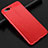 Custodia Silicone Morbida In Pelle Cover S02 per Oppo AX5 Rosso